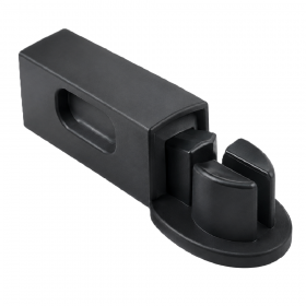 ecoWare BK-TMOV-DG Oval Top Mounting Hanging Rod Bracket - Dark Grey