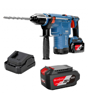 Dong Cheng 20V MAX Lithium-Ion 6.0Ah Cordless Rotary Hammer Drill Set