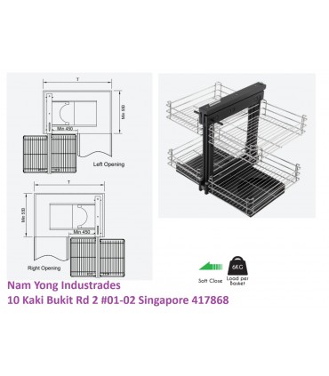 ecoWare Magic Blind Corner Cabinet Organizer