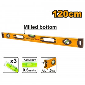 Ingco HSL08120 120cm Double Side Milled Spirit Level