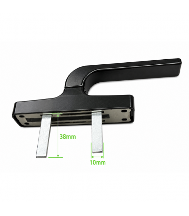 Hardware Specialist Aluminium Black Lever Door Handle