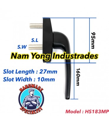 Hardware Specialist Multi Point HS184MP Window Handle with Key
