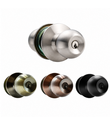 Nelon 5872 Cylindrical Round Knob Door Lock with Keys