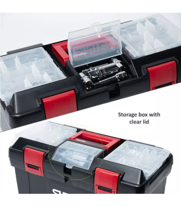 Shuter TB-902/TB-905 11L Professional Tool Box with 1 Tray and Plastic Locks