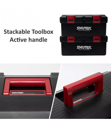 Shuter TB-902/TB-905 11L Professional Tool Box with 1 Tray and Plastic Locks