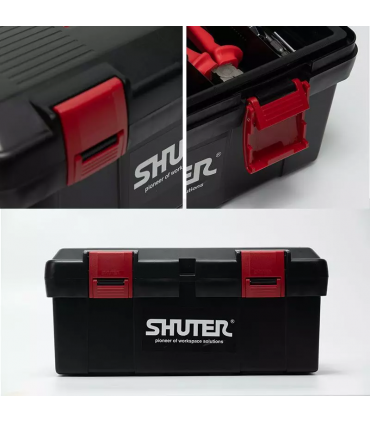 Shuter TB-902/TB-905 11L Professional Tool Box with 1 Tray and Plastic Locks