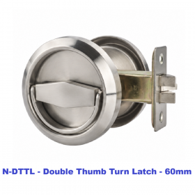Nelon N-DTTL Stainless Steel Double Thumb Turn Latch - 60mm & 70mm