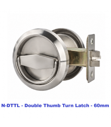 Nelon N-DTTL Stainless Steel Double Thumb Turn Latch - 60mm & 70mm
