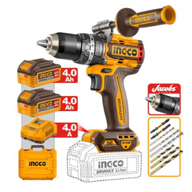 Ingco CIDLI209688 20V 96Nm Brushless Cordless Impact Drill with Jacob Chuck