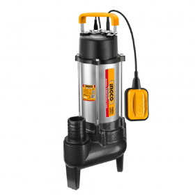INGCO SPD110068 1.5HP 1100W 2-Inch Sewage Submersible Pump with Float Switch