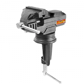 Ingco HBV082 60mm Portable Bench Vise with Swivel Base and Anvil