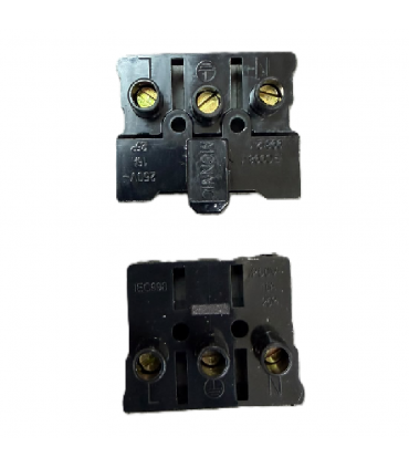LS16 16A 250V 3-Way Male/Female Electrical Connector - Black
