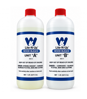 Wood Kote Lite-N-Up 800-4 Wood Bleach A+B - 1 Quart Kit