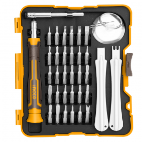 Ingco HKSDB0378 Precision Screwdriver Handle and Bit Set - 37 Pieces
