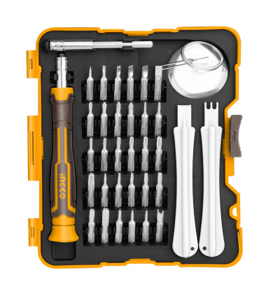 Ingco HKSDB0378 Precision Screwdriver Handle and Bit Set - 37 Pieces