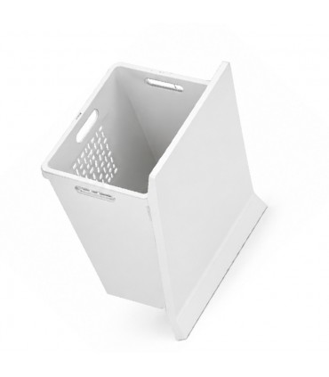 ecoWare LH-48L 30kg Flip Down Laundry Hamper - White