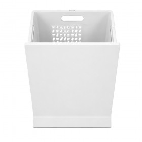 ecoWare LH-48L 30kg Flip Down Laundry Hamper - White