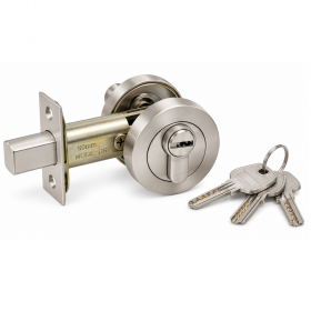 Nika DSF001-SN 60mm Stainless Steel Deadbolt Lock with Keys