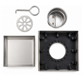 Sobek 4 inch Floor Trap V1.0 Stainless Steel with Weighted Closure