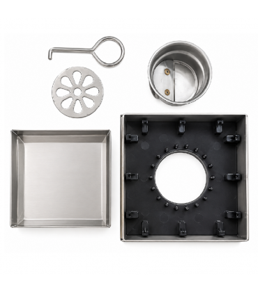 Sobek 4 inch Floor Trap V1.0 Stainless Steel with Weighted Closure