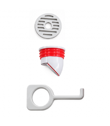 Sobek 4 inch Floor Trap V2.0 Stainless Steel and PVC with Magnetic Closure