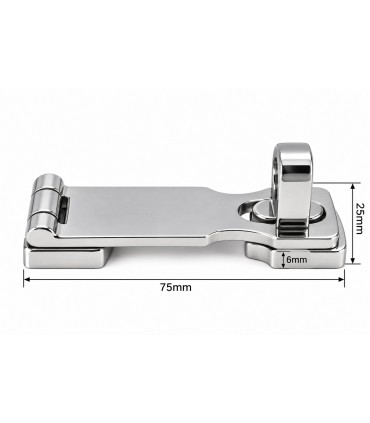 Hardware Specialist 316 Stainless Steel Marine Use Swivel Hasp & Staple Lock