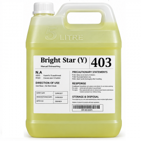 Akron Bright Star Low Foaming Dishwashing Liquid Lemon - 5 Litre
