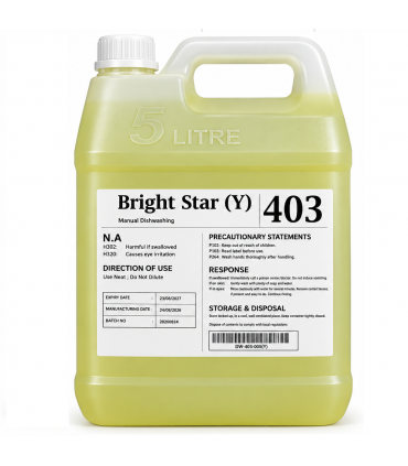 Akron Bright Star Low Foaming Dishwashing Liquid Lemon - 5 Litre