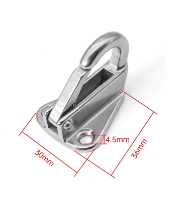 Hardware Specialist 316 Stainless Steel Spring Snap Fending Hook/Rope Hook