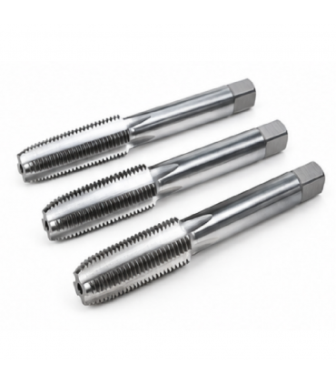 HTD Metric Thread HSS (SKH) JIS Grade II 3-Piece Hand Tap Set