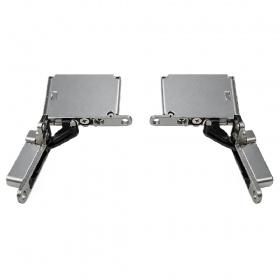 ecoWare CH-HCH-SC-V.1 Zinc Alloy Pivot Hidden Cabinet Hinge - Titanium