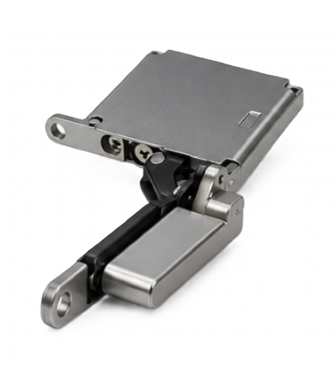 ecoWare CH-HCH-SC-V.1 Zinc Alloy Pivot Hidden Cabinet Hinge - Titanium