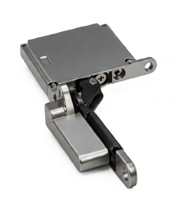 ecoWare CH-HCH-SC-V.1 Zinc Alloy Pivot Hidden Cabinet Hinge - Titanium