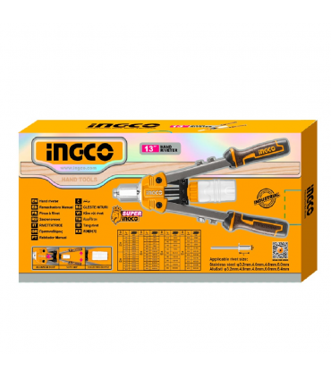Ingco HR131 13 Inch Heavy Duty Aluminium & Steel Hand Riveter