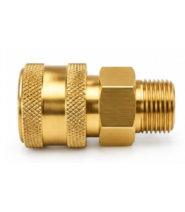 Hardware Specialist 3/8 Female Quick Connect To 3/8 Male Threaded Connector