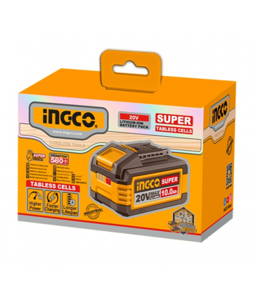 Ingco FBLI2129 20V 10.0Ah Super Tabless Lithium-Ion Battery
