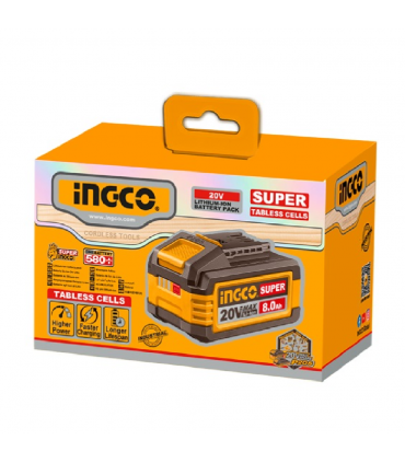 Ingco FBLI2158 20V 8.0Ah Super Tabless Lithium-Ion Battery