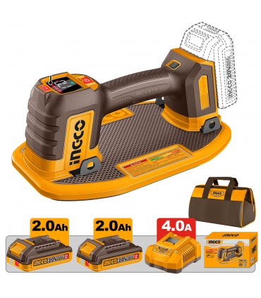 Ingco CSCLI20305 20V Lithium-Ion 4.0Ah LED Vacuum Lifter