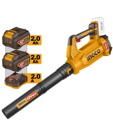 Ingco CABLI425382 42V Lithium-ion 2.0Ah Brushless Industrial Powerful Blower Kit