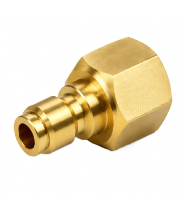 Hardware Specialist 3/8 Male Quick Connect To M18 chamfered Female Threaded Connector