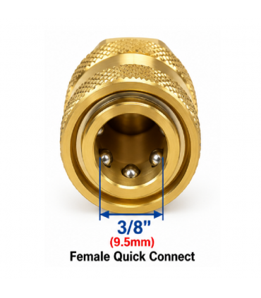 Hardware Specialist 3/8 Female Quick Connect To M22-14mm Male Threaded Connector