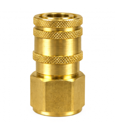 Hardware Specialist 3/8 Inch Female Quick Connect to M18 Chamfered Female Threaded Connector