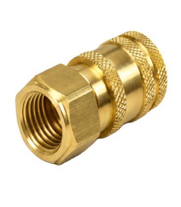 Hardware Specialist 3/8 Inch Female Quick Connect to M18 Chamfered Female Threaded Connector