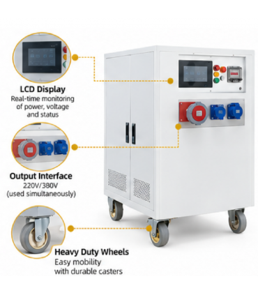 Super Sun DADE AP30 30kW Portable Power Station with 42kWh Energy Capacity