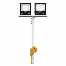 Super Sun IP66 200W LED Light Tower with Dual Floodlights