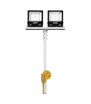 Super Sun IP66 200W LED Light Tower with Dual Floodlights