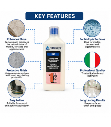 Bellinzoni ONE Crystallizer and Gloss Maintainer for Stone - 1 Litre