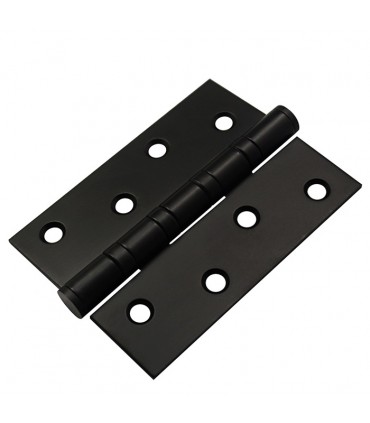 Black Stainless Steel 4" x 3" x 2mm 4BB Door Hinge - 1 Pair