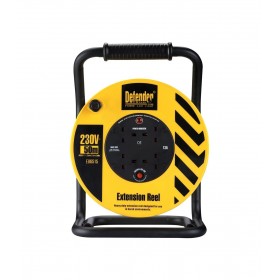 Defender 30M 4-Way Industrial Cable Reel (3 Pin Plug)