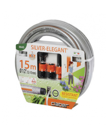 Claber 8845 1/2″ Silver Elegant Hose Kit – 15m